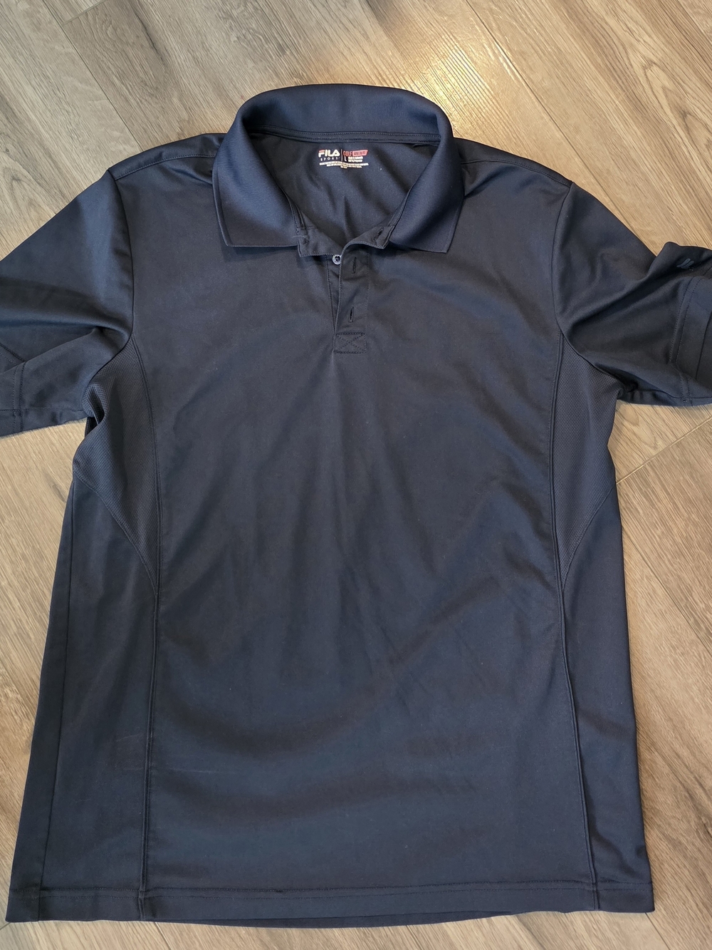 Fila Men's Navy Blue Short Sleeve Performance Polo